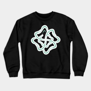 Tooth Flower circle pattern for Dental logo design. Dental care logo design. Crewneck Sweatshirt